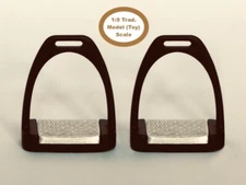 HORSING AROUND Traditional 1:9 PERFORMANCE CHEESE GRATER STIRRUPS - Black Resin