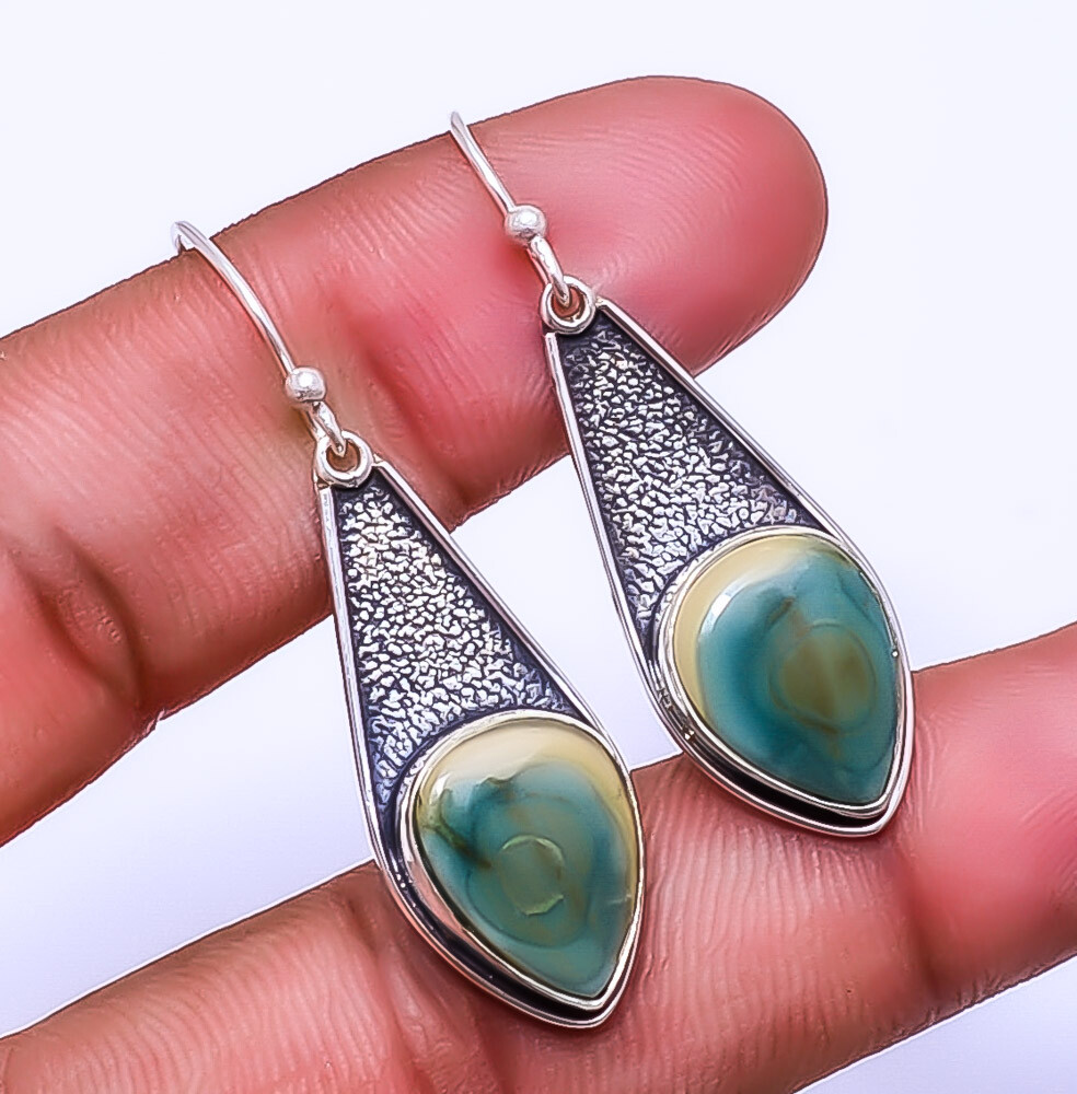 Royal Imperial Jasper - Guadalajara 925 Sterling Silver Earring 1.76