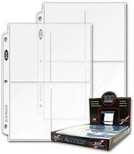 Lot of 10 BCW Pro 4-Pocket 3.5x5 Photo / Small Postcard Pages binder sheets