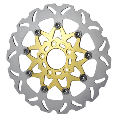 Gold 11.5'' Floating Rear Brake Rotor For Harley 00-later Softail FXBRS FXS FXST
