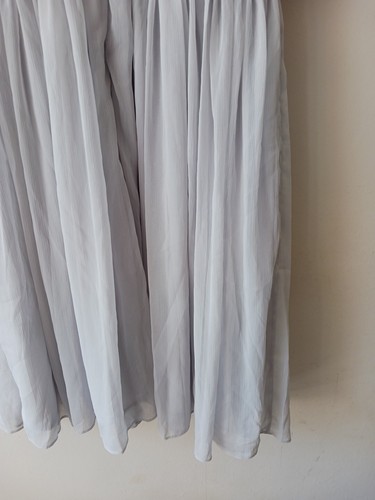 French Connection Größe 12 Grau Sommer Chiffon Schulterfrei Partykleid Neu - Bild 19 von 21