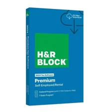 H&R Block Tax Software Premium 2024 PC/Mac [Boxed Key Card ) Fast Shipping