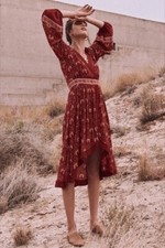 NWT Spell & the Gypsy Collective Jewel Soiree Dress XXS Copper