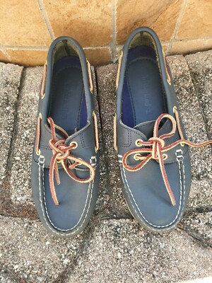 Timberland Classic 2 Eye Women's Leather Boat Blue Full Grain