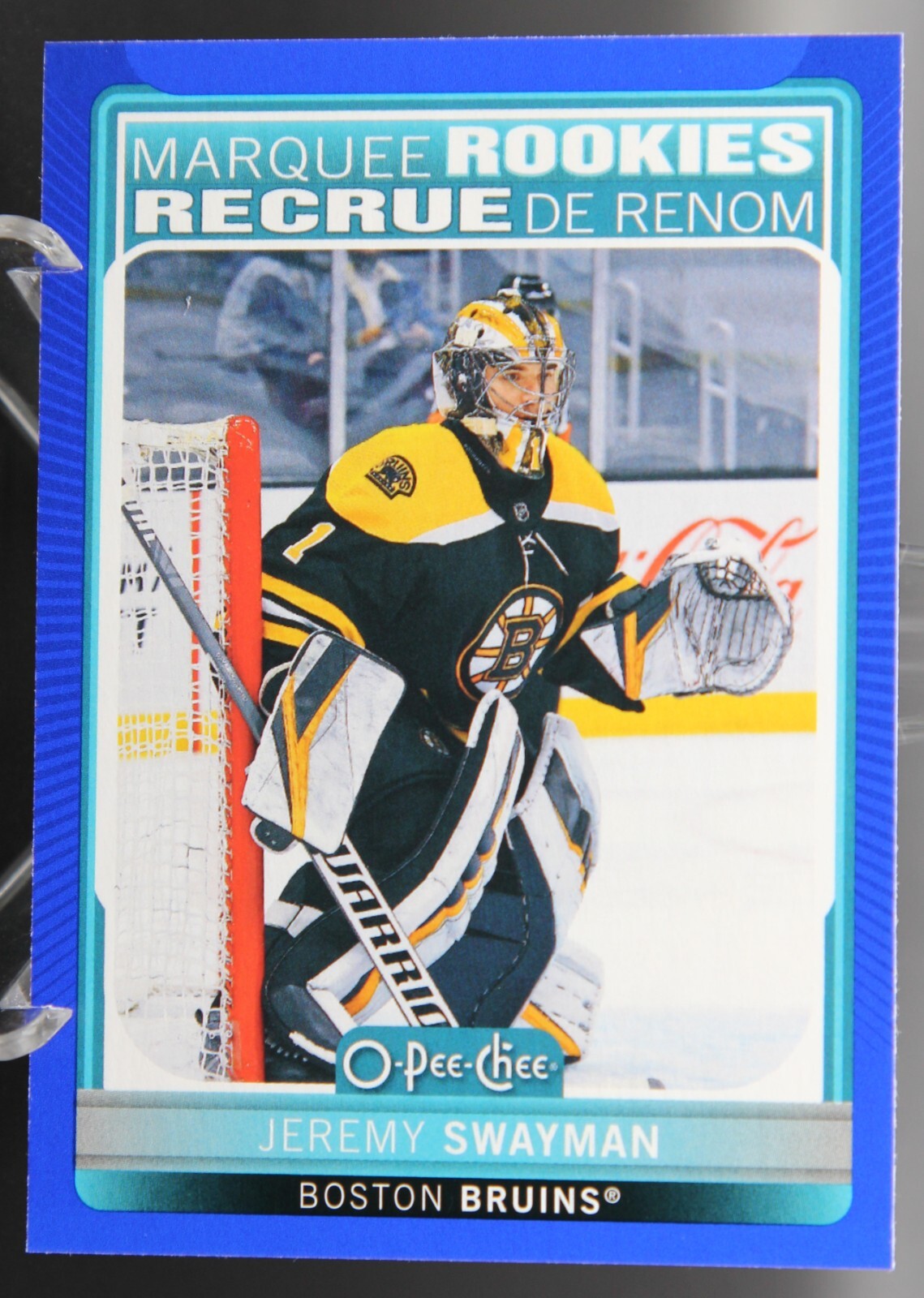Jeremy Swayman - 2021-22 O-Pee-Chee Blue Marquee Rookies #525 RC - Boston Bruins