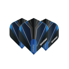 Winmau Prism Alpha Standard Dart Flight - Black, Blue Grey