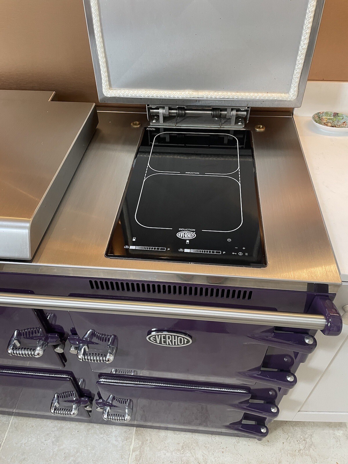 Everhot 110i Electric Stove Cooker Beautiful Aubergine. Nearly New
