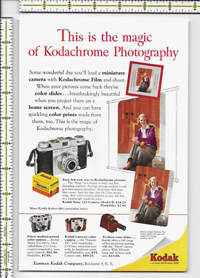 Eastman Kodak Company camera film Kodachrome Photography 1954