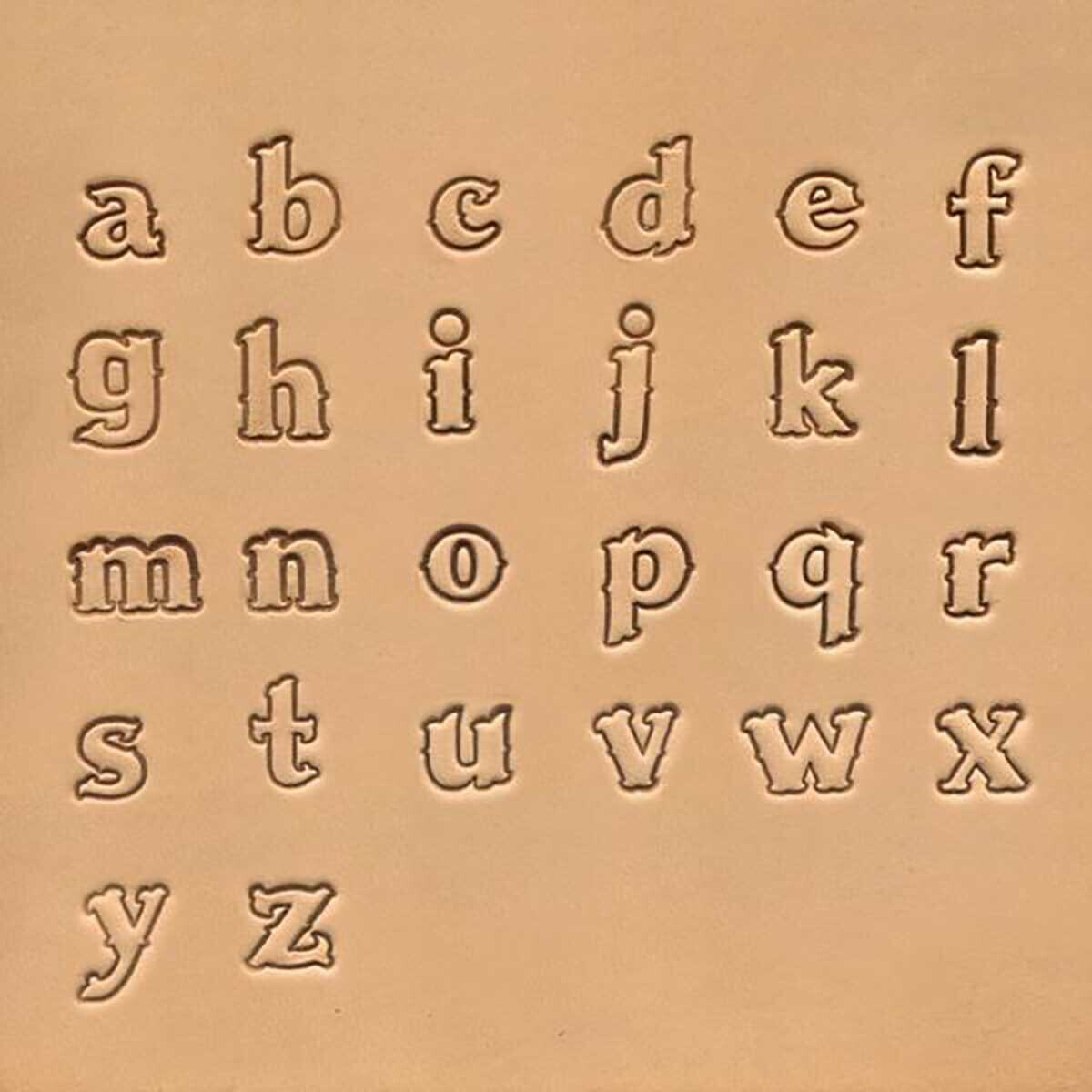 Alphabet minuscules 1,25 cm Craftool pour marquer proprement le cuir