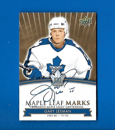 2017-18 TORONTO MAPLE LEAFS CENTENNIAL LEAF MARKS AUTOGRAPH & AKA CARD SEE LIST - Picture 29 of 91