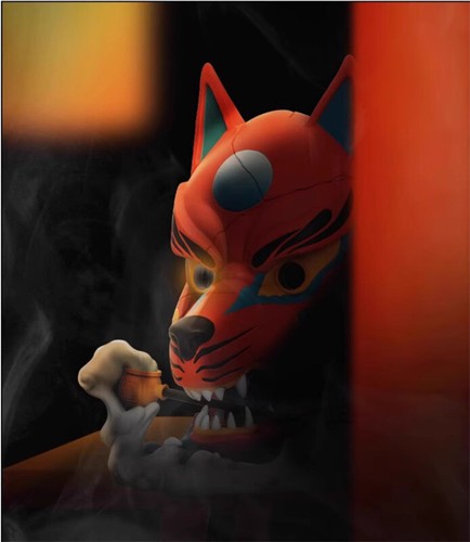 Máscara Mighty Jaxx kitsune Edición Asagirl Por JOR ROS Juguete de Moda Limitada Nuevo - Imagen 6 de 9