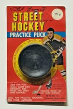 Vintage NHL Boston Bruins Phil Esposito Mylec Street Hockey Practice Puck New