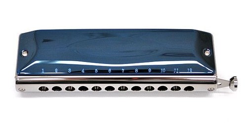 SUZUKI G-48 12-hole Chromatic Harmonica 48 Notes Gregoire Maret Model G48 Japan - Picture 10 of 11