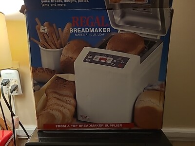 Regal Bread Maker K6783 Healthy Homemade Easy 10 Menu Cycles New Old Stock 