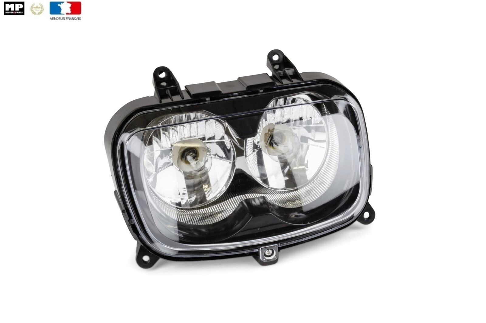 Phare double optique haute résistance type origine pour scooter MBK Booster 50