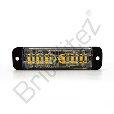 Brititez 12-LED Gitter/Richtung gelb/weiß zweifarbig LED Warnleuchte