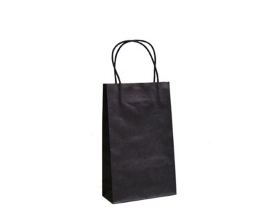 Mini Black Kraft Paper Gift Bags (Per Dozen - Foto 10