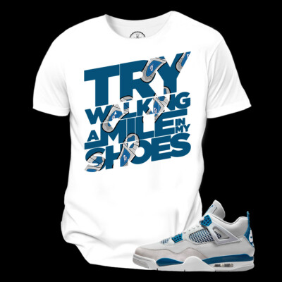 Jordan Military Blue Industrial Blue Custom Unisex T-Shirt To Match  Sneakers