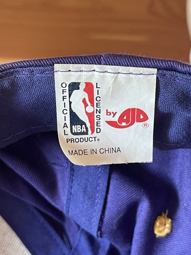 Vintage AJD Los Angeles Lakers NBA Snapback Hat Purple Basketball - Picture 8 of 10