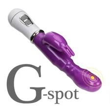 Rabbit Vibrator G-Spot Dildo Vibe Waterproof Massager Sex Toys For Women Female