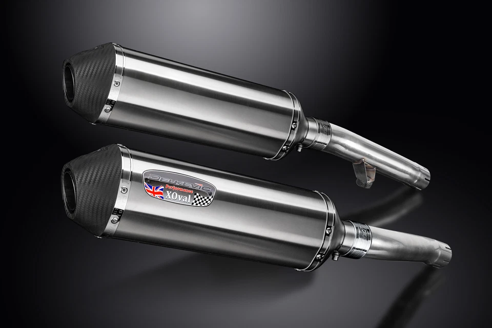 雅马哈 FJ1200 3CV 1989 - 1992 一脚蹬 13.5 英寸 X-Oval 不锈钢排气消声器套件 — 第 3/4 张图片