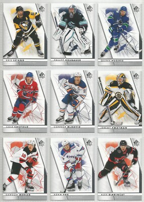 2022-23 SP Authentic Hockey BASE CARDS (#1-100) U-PICK LIST *COMPLETE YOUR SET*