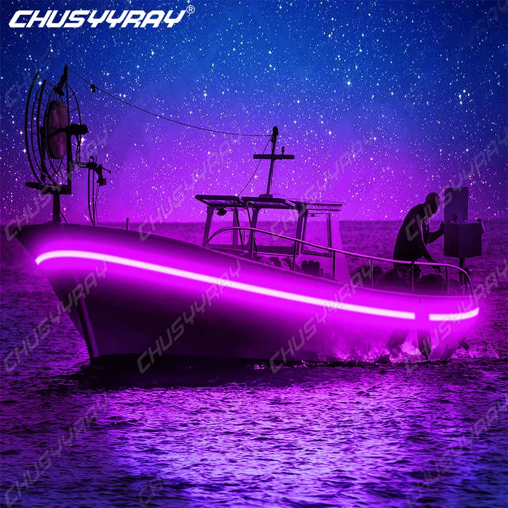 UV PURPLE LED Strip Light Night Fishing Ultraviolet Boat PCB