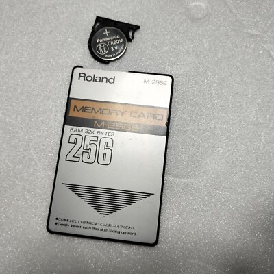 鍵盤楽器 Roland Memory Card M-256E 256gb Roland M-256E Memory Card Ram 32k Bytes New Battery