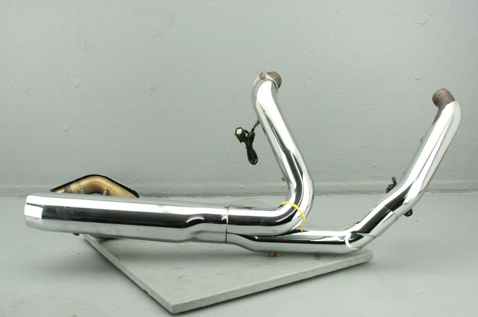 Harley Electra Glide 2017 juego de tubos de escape silenciador cromo #4091 Foto 4 de 4