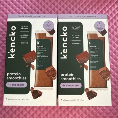 2 PackNoKencko Chocolate, Organic Instant Smoothies - exp 4/26