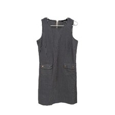 Tommy Hilfiger Dress Womens 6 Navy Blue stripes classic prep Shift Pockets