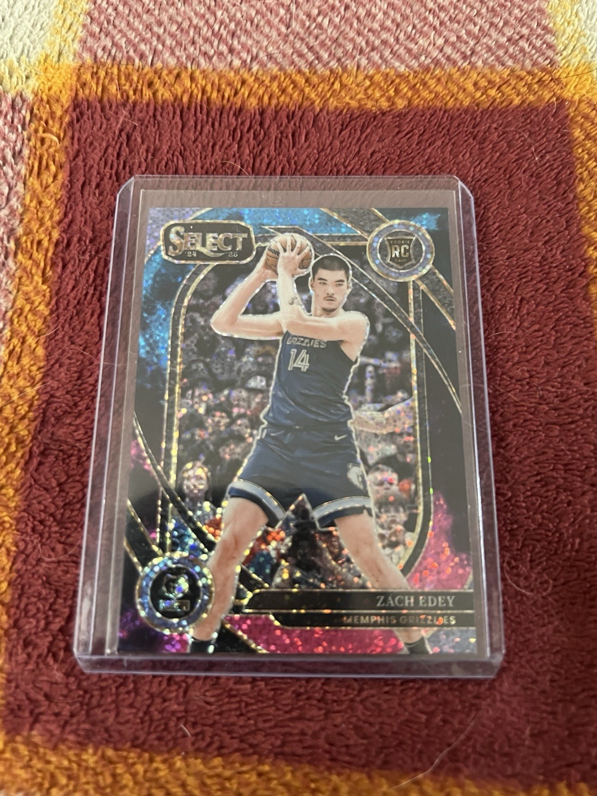 2024-25 Panini Select Zach Edey Rookie Courtside Cosmic SSP - Grizzlies