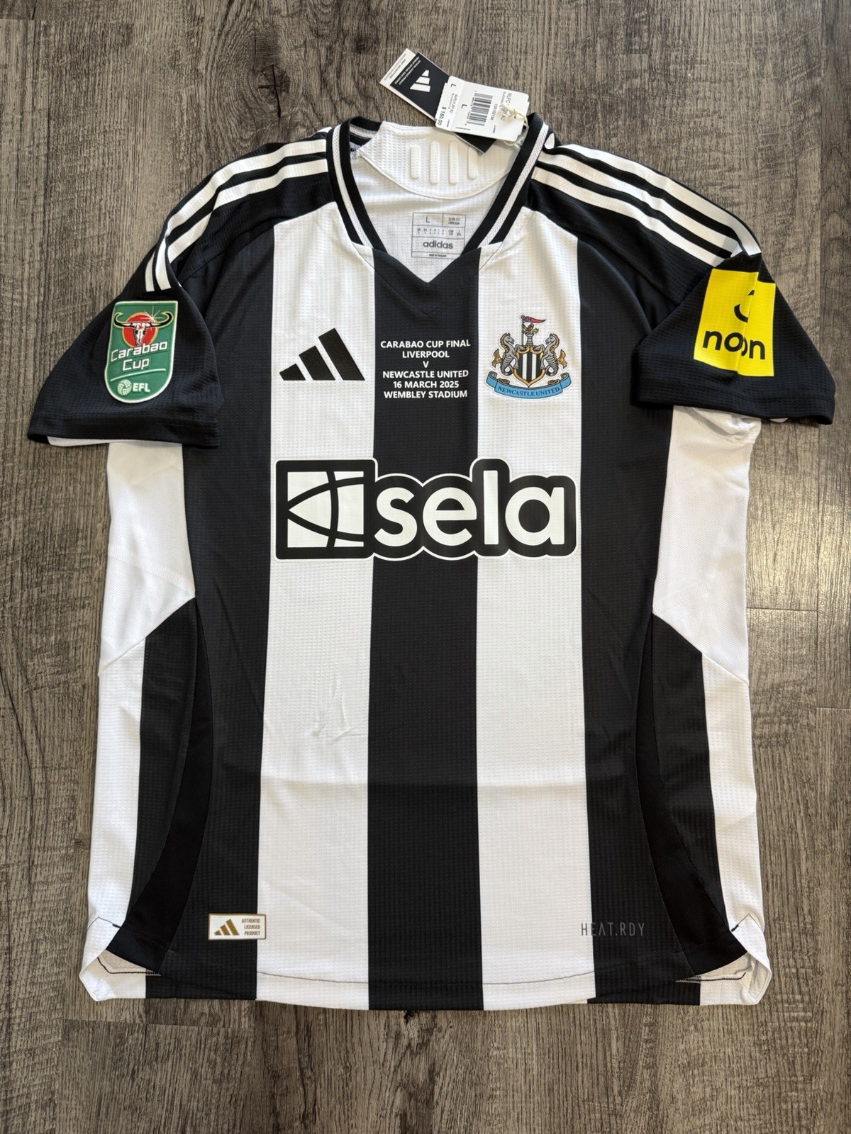 Alexander Isak Newcastle Adidas 24/25 Authentic Final Jersey Size Large JJ4466