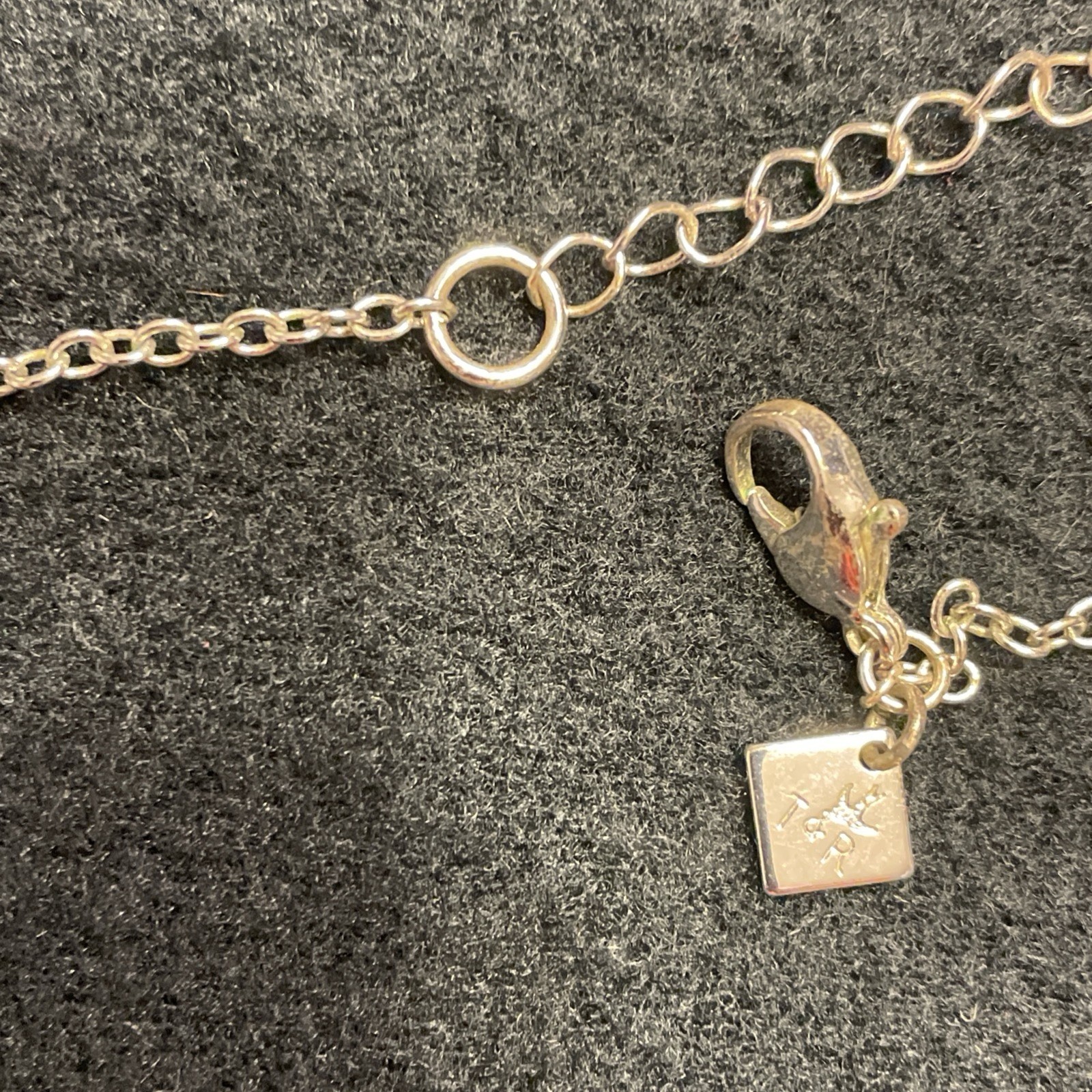 Signed T & R Flat Disc Dangle Statement Necklace … - image 2