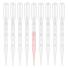 Plastic Transfer Pipettes 3Ml,Essential Oils Pipettes,Graduated,Pack of 100, Mak