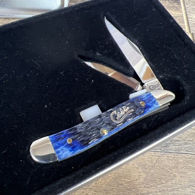 🔥RARE BLUE Silver Script 2015 CASE XX 6220 SS Peanut Bone | eBay