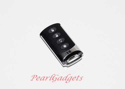 Interlogix TX-E101 4-BUTTON Chrome Wireless Keyfob LED - TESTED