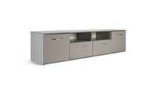 Hayward 2 Door TV Unit Gloss Grey Modern Home Cinema Furniture