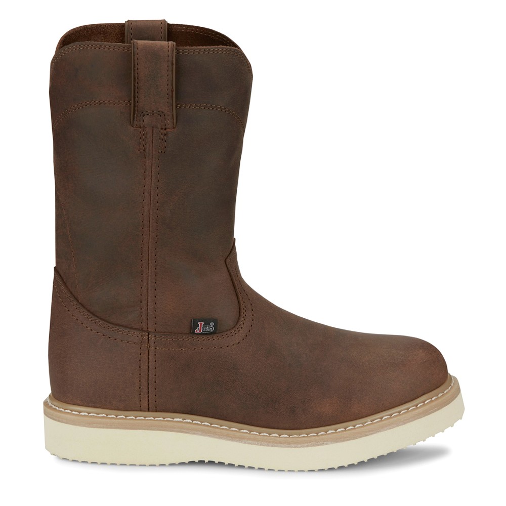 Justin Original Workboots Ram 10 Inch Work Mens Brown OW4710 27290₽
