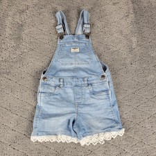 Osh Kosh B'Gosh Short Overalls Girls 6 Blue Denim