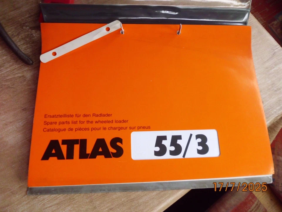 Atlas 55/3 Ersatzteilliste Radlader von 10/99, ohne Motorteile !,Topzustand ! - Bild 2 von 4
