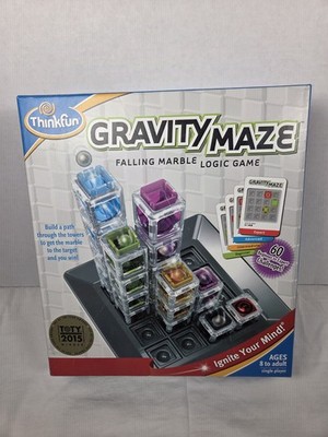ThinkFun Gravity Maze Falling Marble Logic Game Brain Teaser Ages 8 to Adult