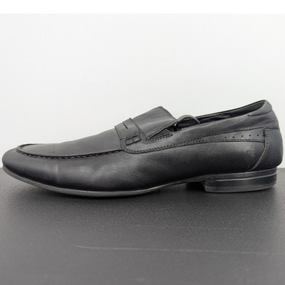 Carlo Pazolini Black Leather Loafers Size 45 (US 11.5) Men s Dress Shoes Classic