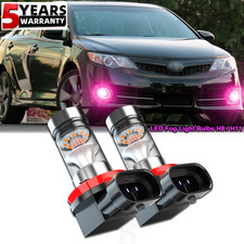 2x Bright Pink Purple H8/H11 LED Fog Lights Bulbs For 2007-2014 Toyota Camry
