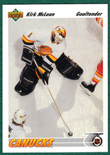 Kirk McLean - 1991-92 Upper Deck #191 - Vancouver Canucks Hockey Card