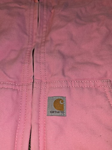 Carhartt Girls Sherpa Lined Medium 10-12 Jacket Coat Pink - Picture 2 of 6