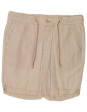 Zara pantaloncino chino uomo medio W32 beige lino O206