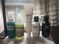 VERB Lot of 5 Hydrating Oil Ghost Shampoo Conditioner, Sea Spray, Scalp Nectar