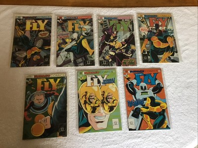 Lot of 7 The fly Comic Books 1991 (# s 1-5) & 1992 (# s 12, 13) , Very Nice