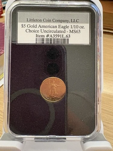 2019 $5 Gold American Eagle 1/10 Oz MS63 ANA